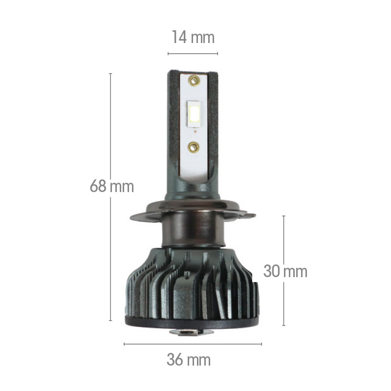 H7 LED lamp met externe ballast