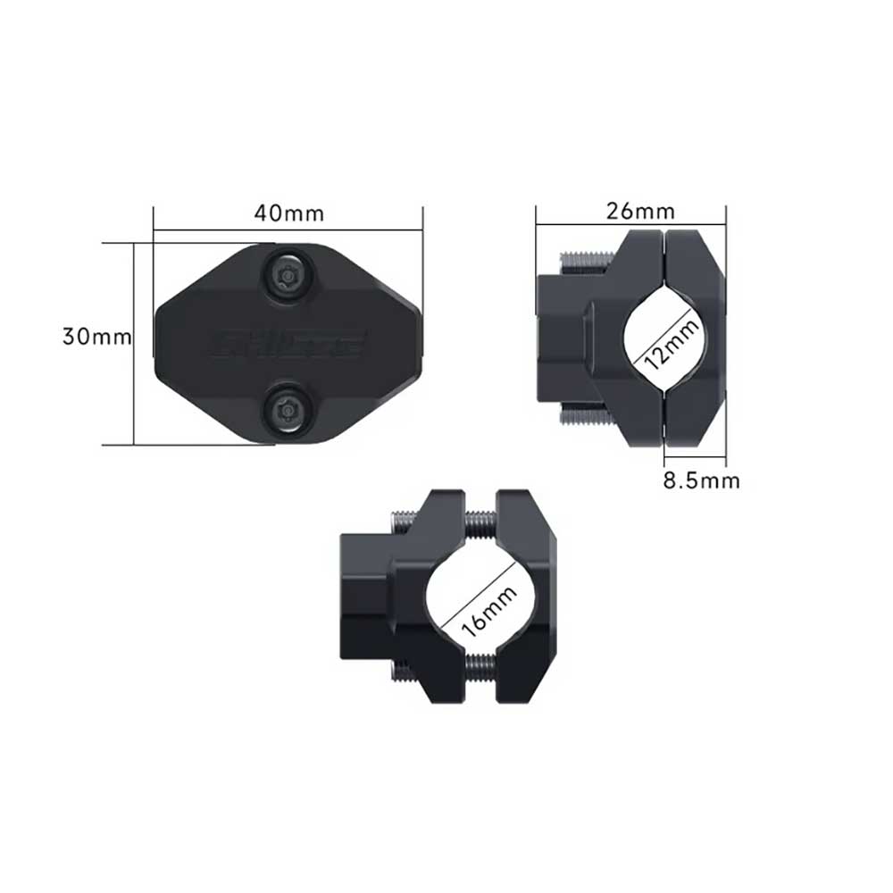 Gemonteerd op dwarsbalk Ø12-16 mm