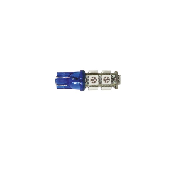 Ledlamp T10 W5W blauw (9 SMD) - LA34