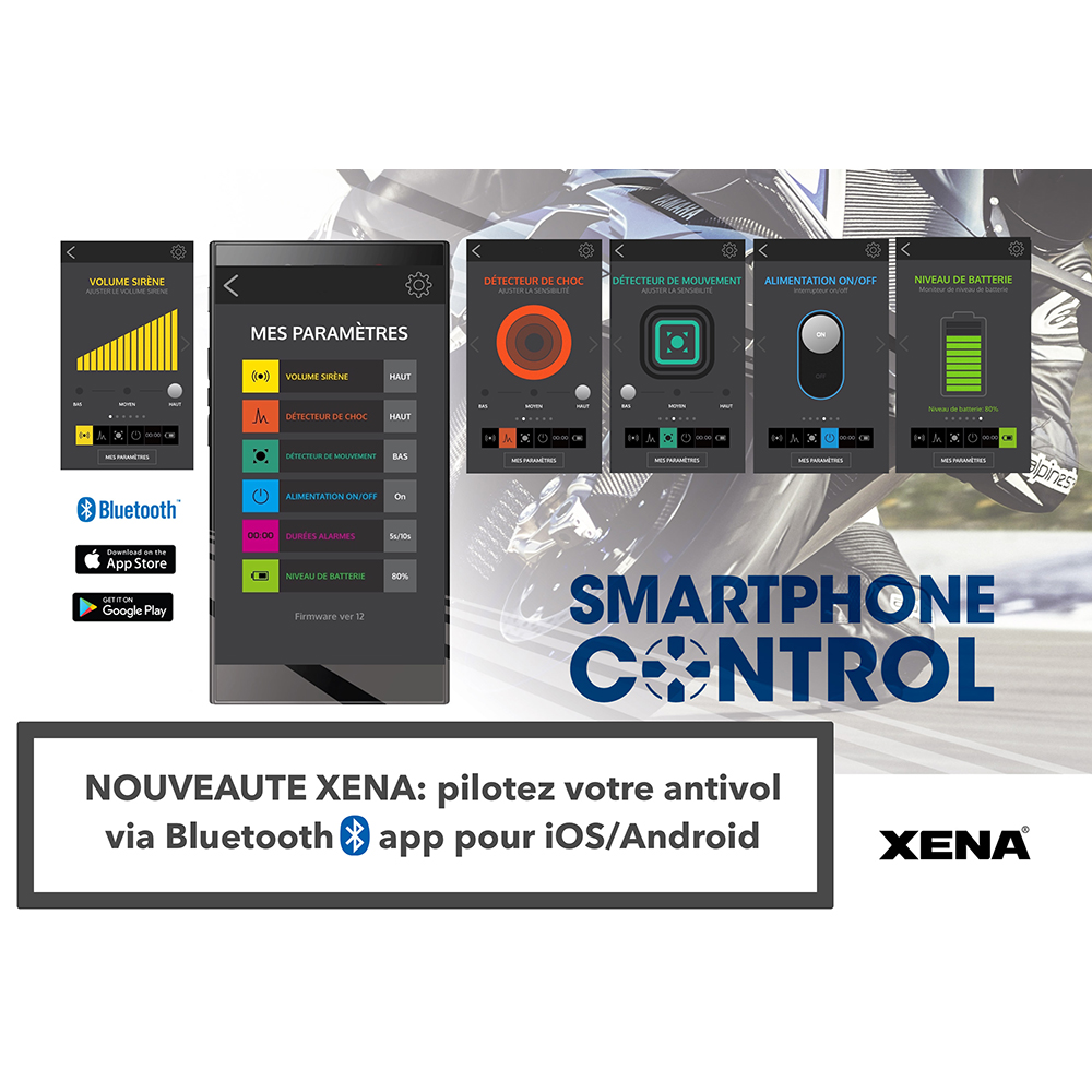 XX14 Bluetooth SRA-schijfblokkering met alarm