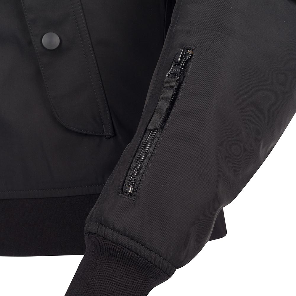 Damesjas van fluweel met rits