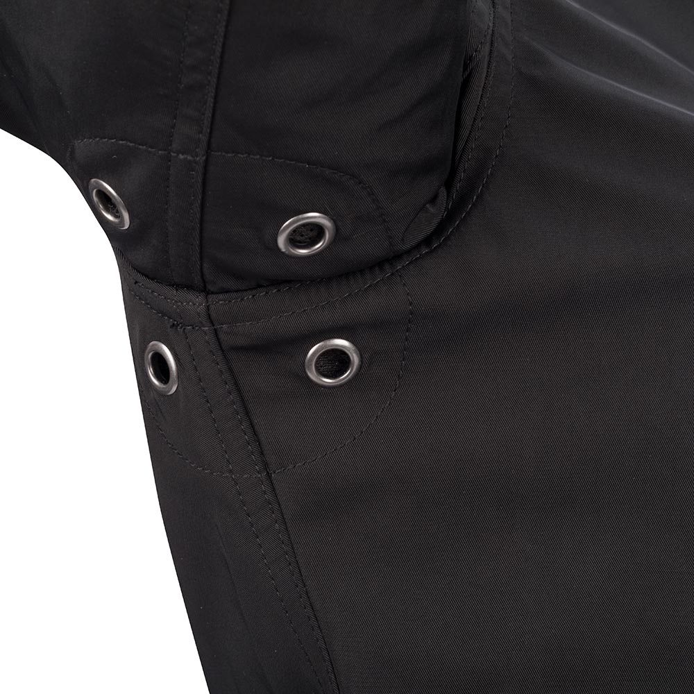 Damesjas van fluweel met rits