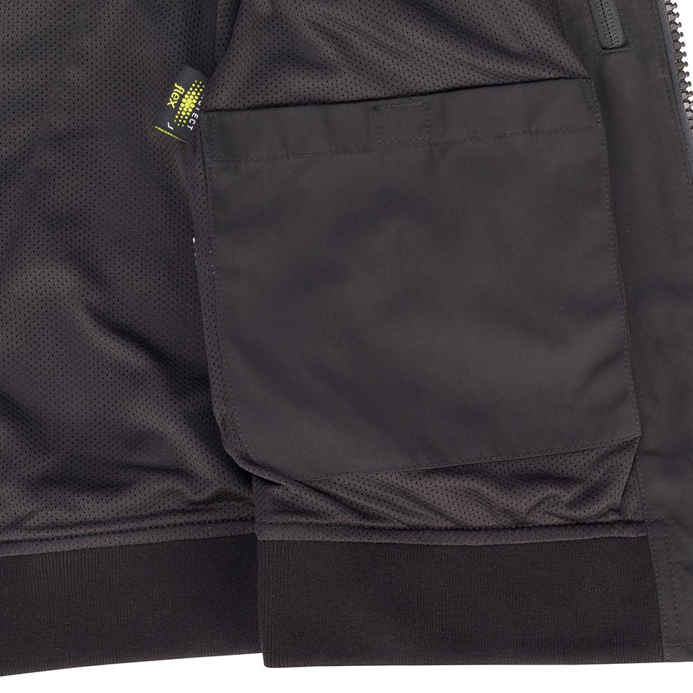 Damesjas van fluweel met rits