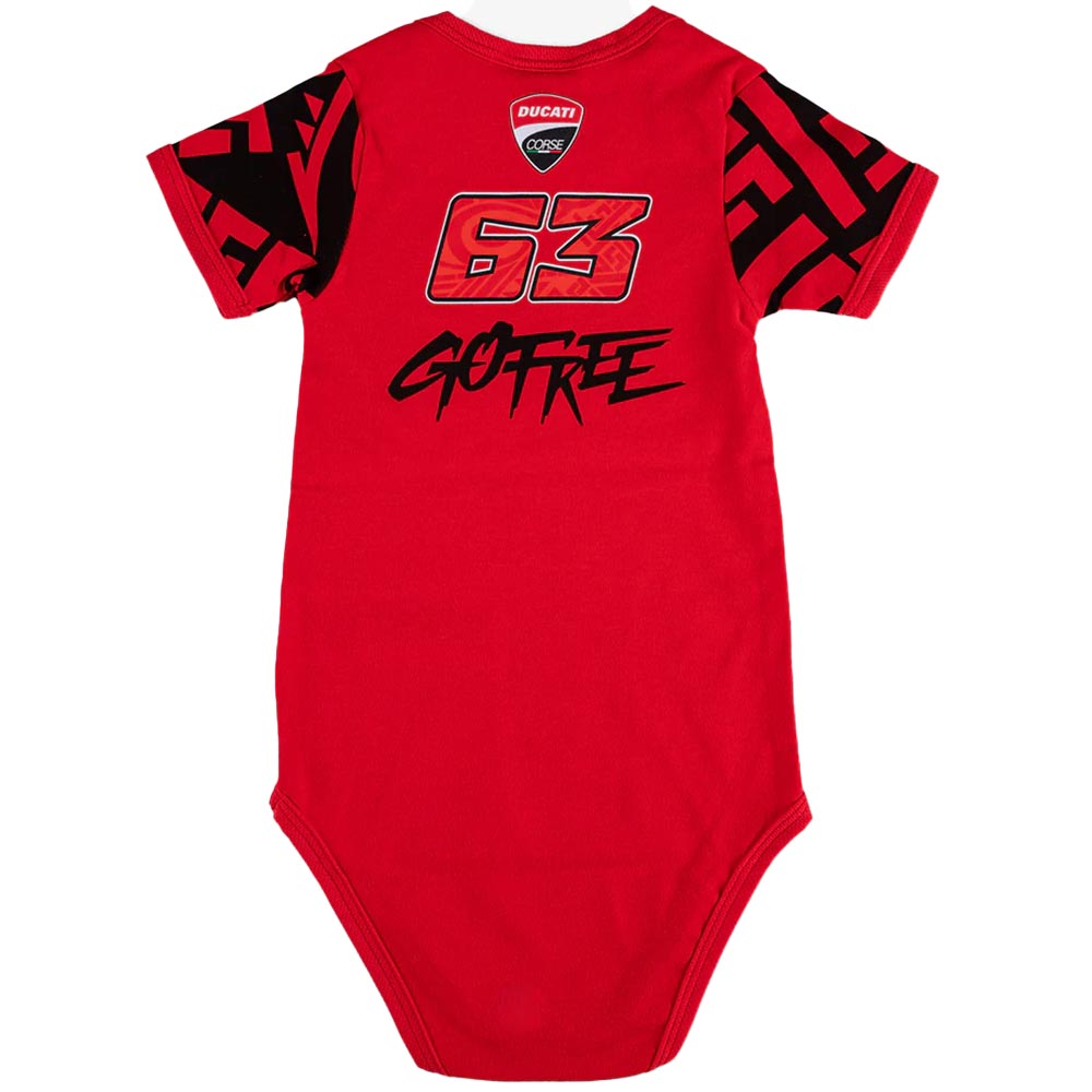 Baby romper Bagnaia Rood