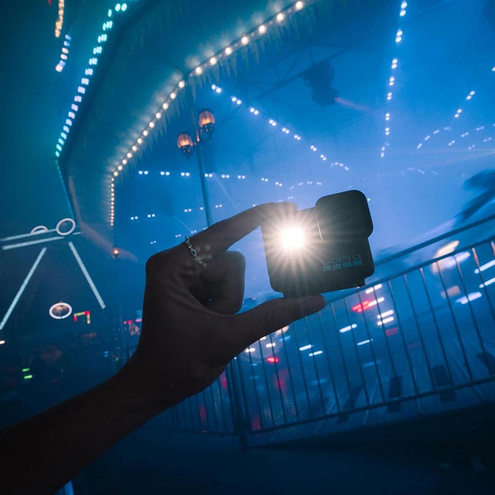 Verlichte Hero-camera