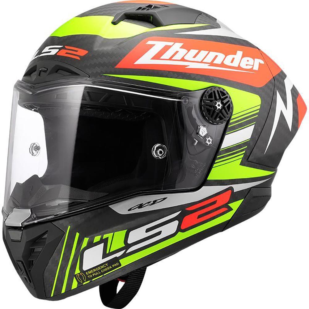 FF805 Thunder GP Aero Zwart Replica Helm