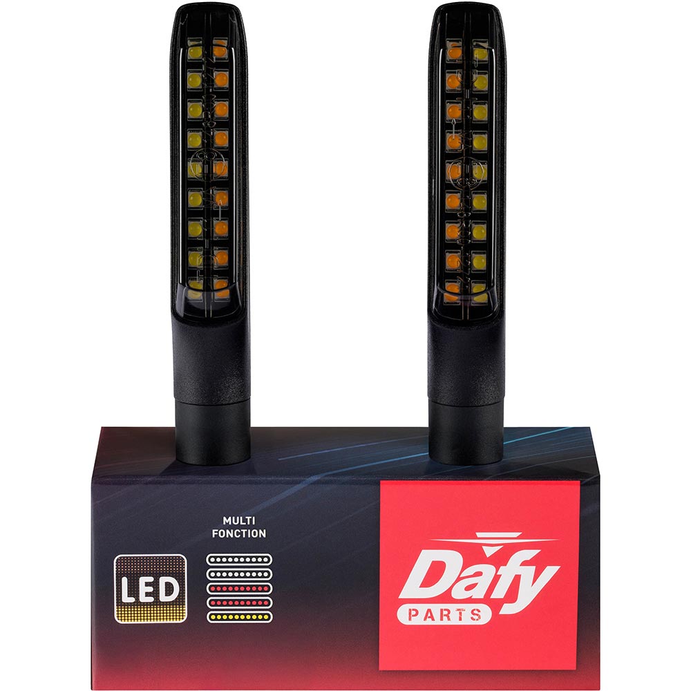 Scherpe LED-indicatoren aan de voorkant