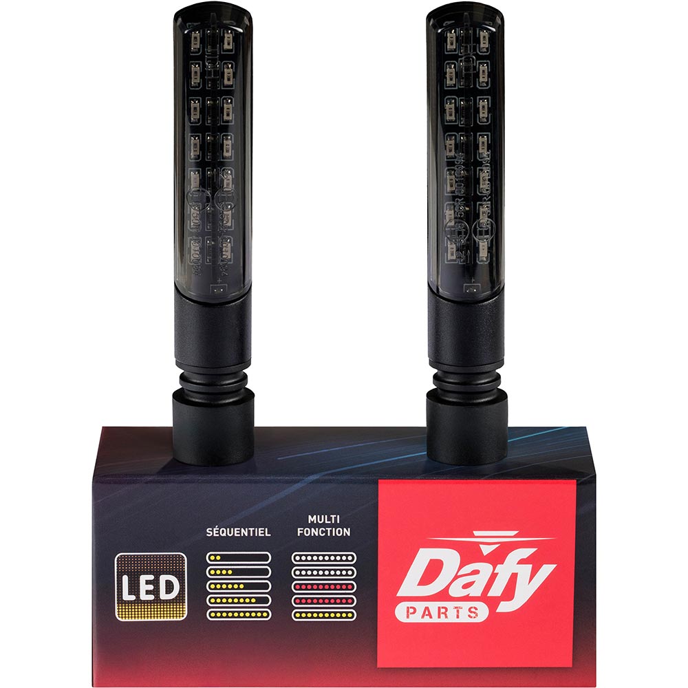 Sequentiële LED-curve-indicatoren achteraan