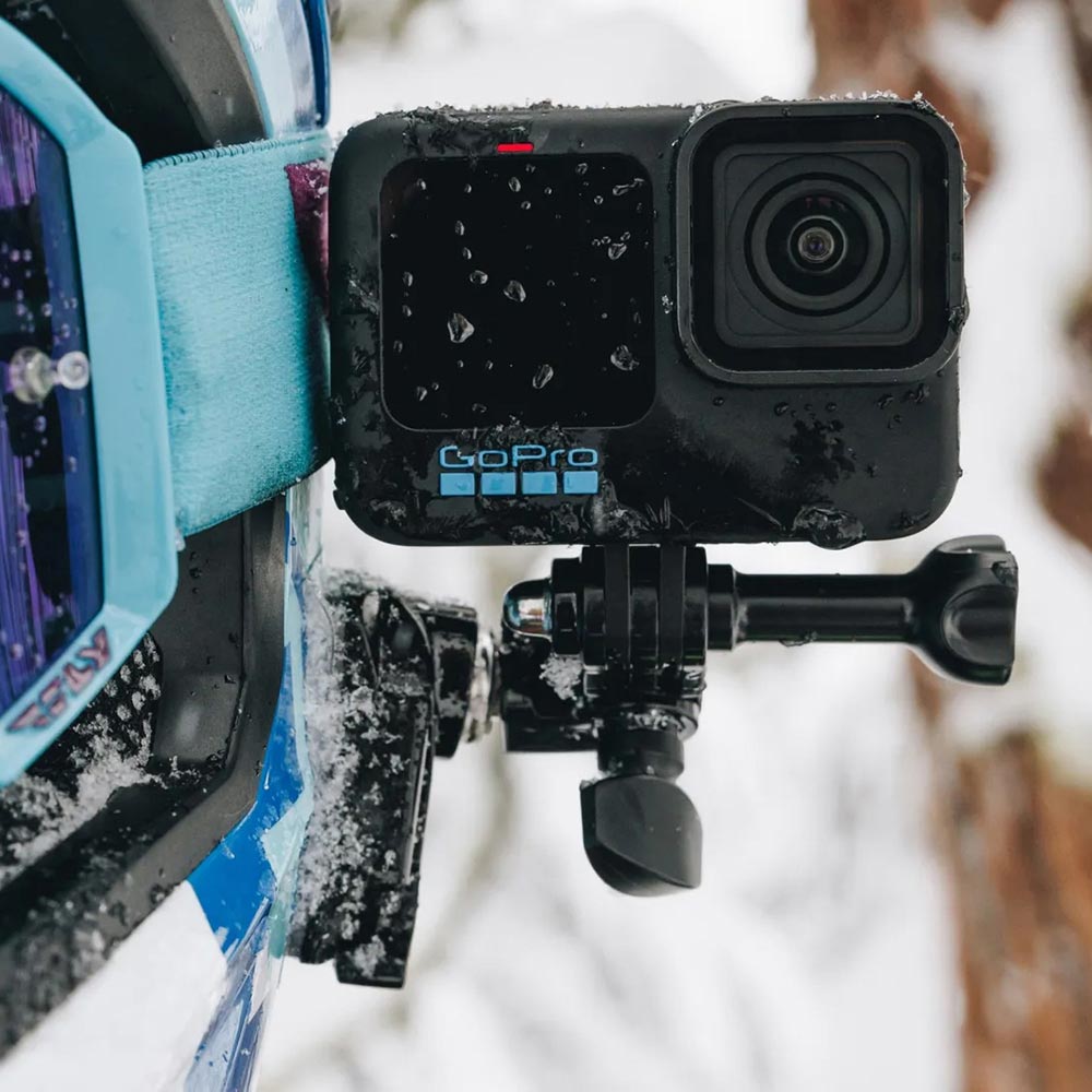 Voor- en zijmontage voor helmen