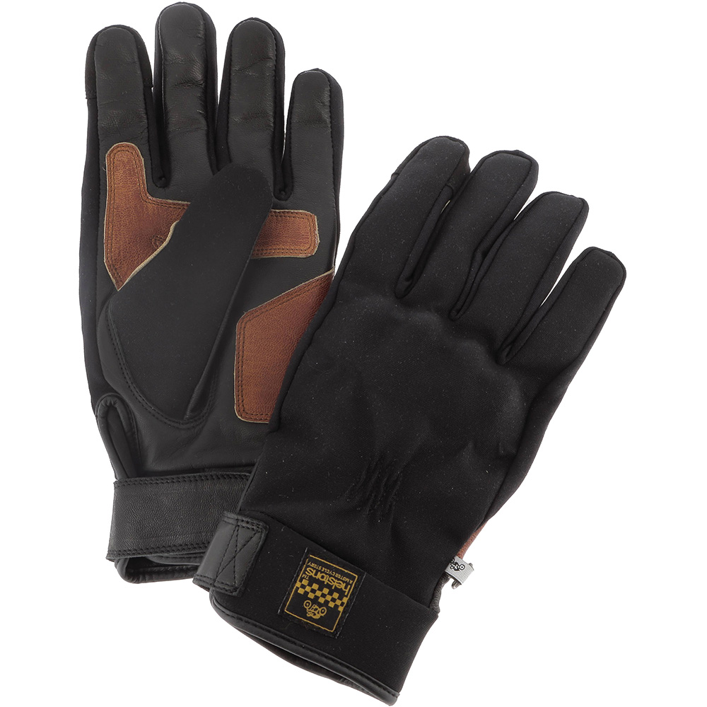 Leren handschoenen met stretch