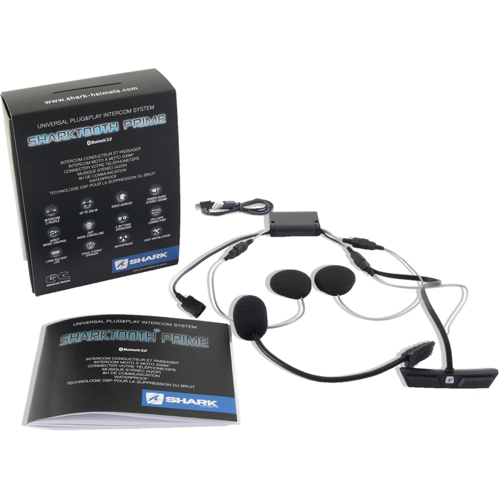 Bluetooth / Intercom Sharktooth® Prime-set
