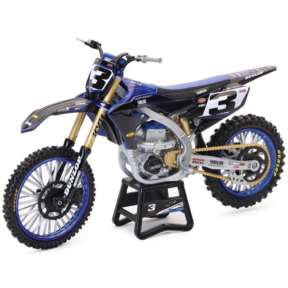 1/12 Yamaha 450 YZF E model motorfiets. Tomac