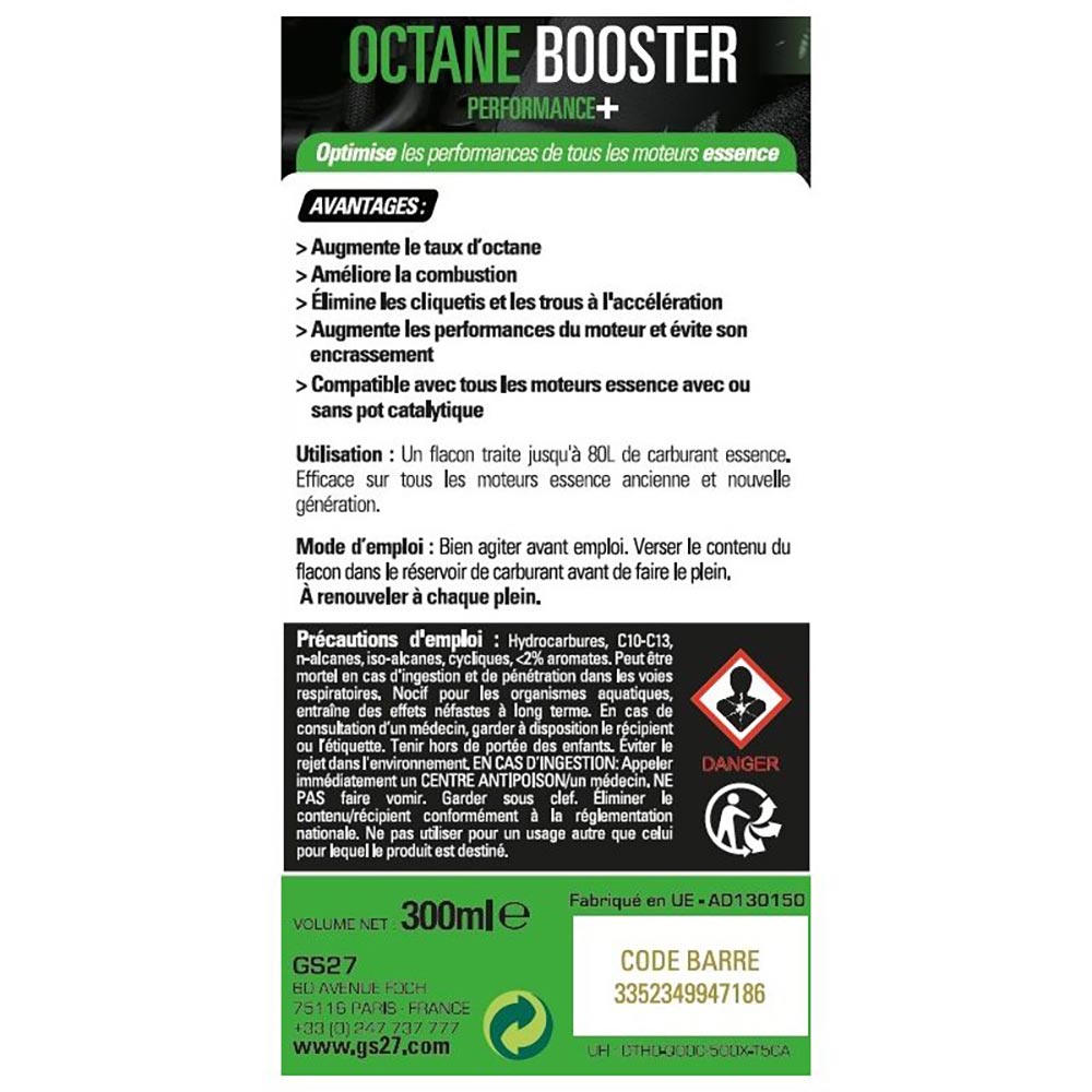 Octaan Booster Performance+ 300 ml