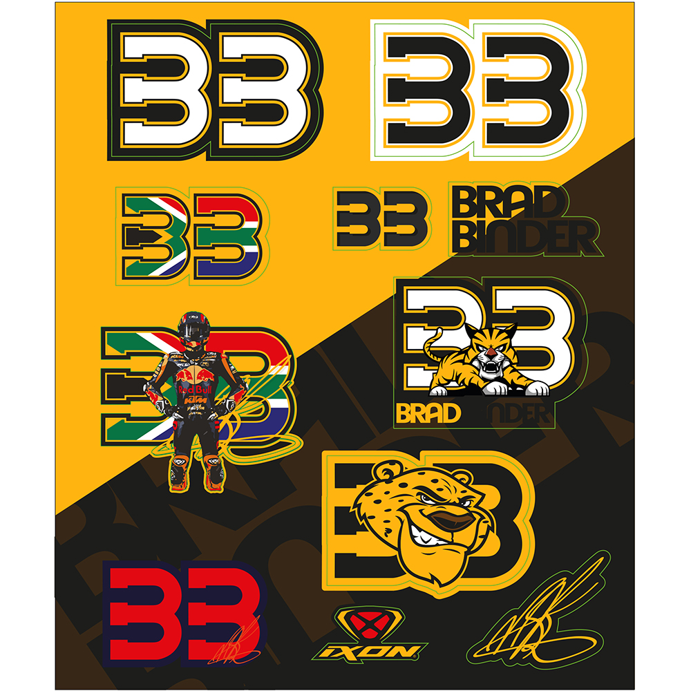 Brad Binder Stickers-bord