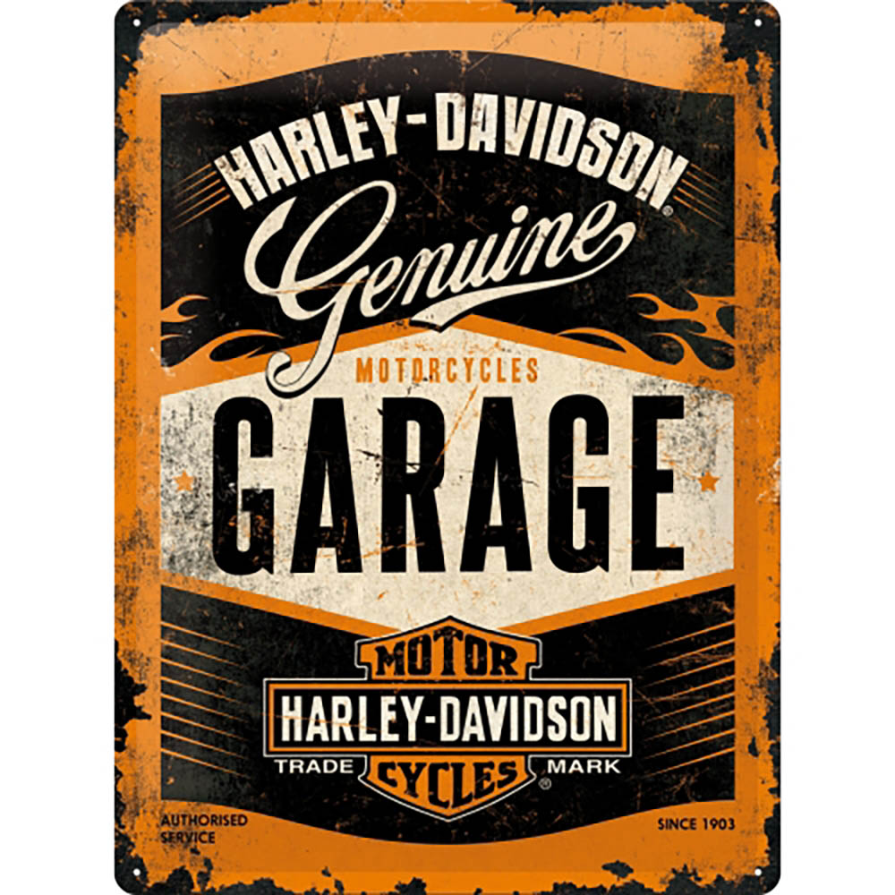 Vintage garagebord - Harley Davidson
