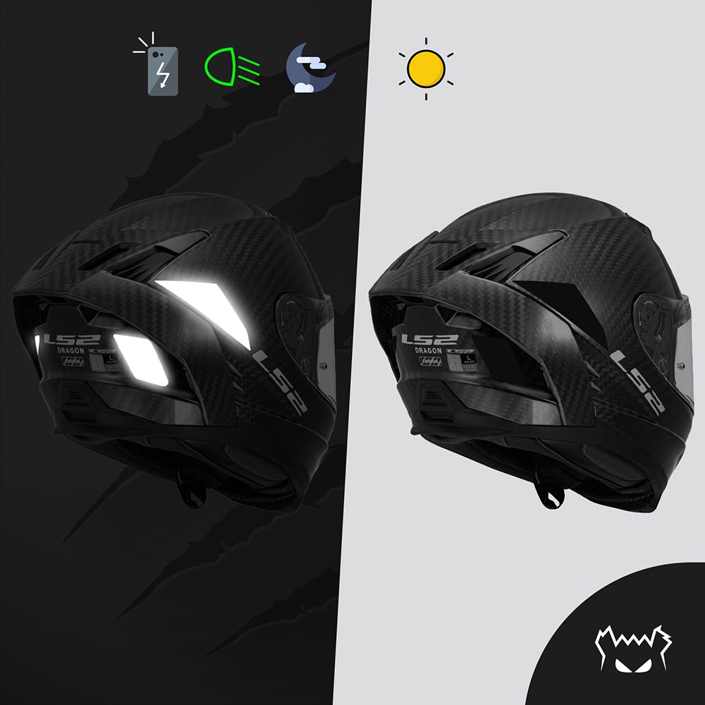 Reflecterende stickers LS2 FF807 Dragon™
