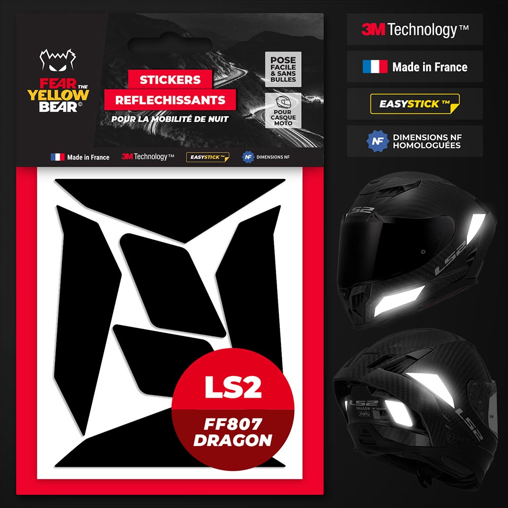 Reflecterende stickers LS2 FF807 Dragon™