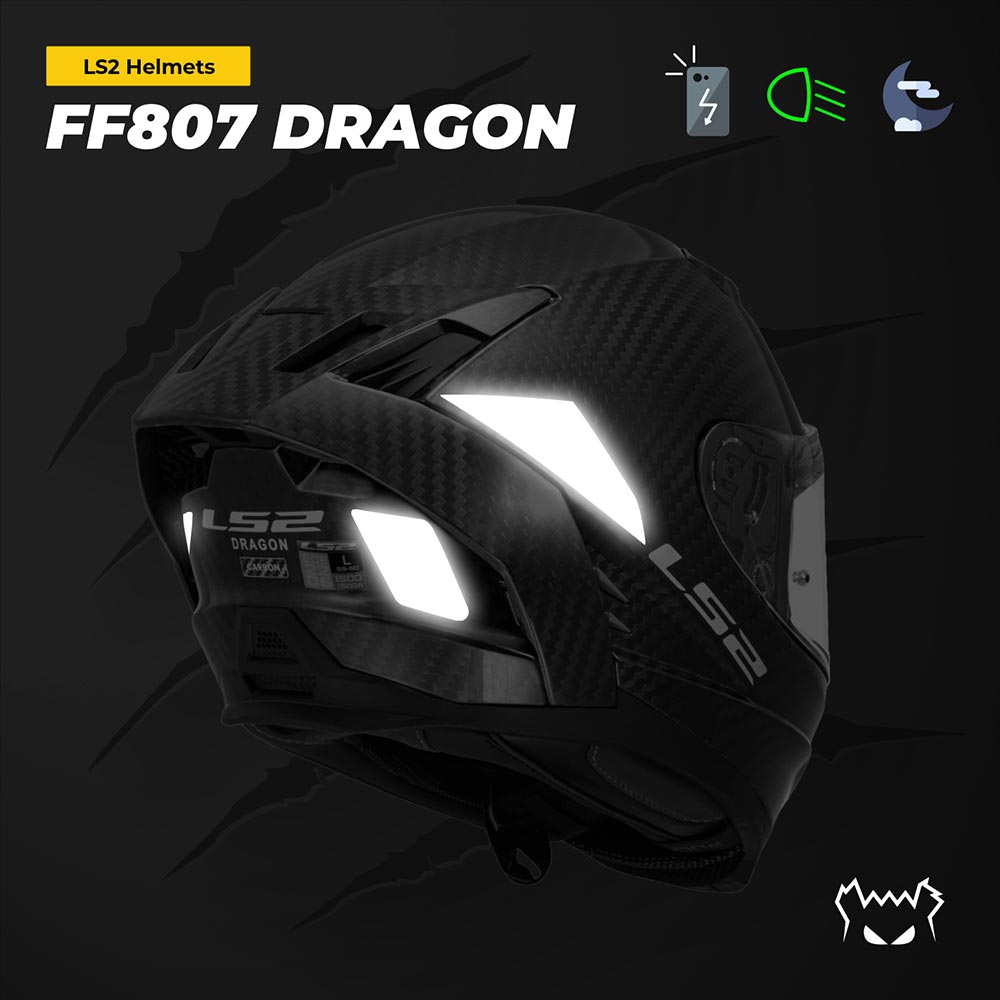 Reflecterende stickers LS2 FF807 Dragon™
