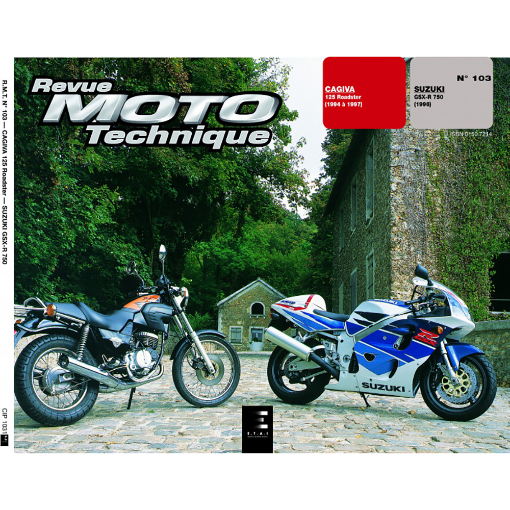 Rmt 103 CAGIVA 125 ROADSTER (1994-1997) en SUZUKI GSX-R 750 (1996)