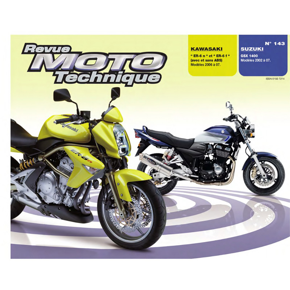 Rmt 143.1 KAWASAKI ER-6 N/F (2006-2007) en SUZUKI GSX 1400 (2002-2007)