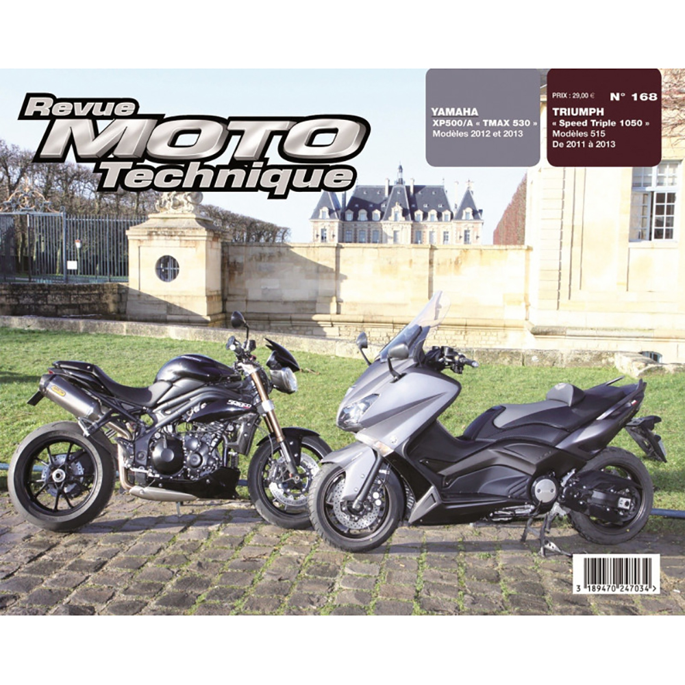 TRIPLE RMT 168 TRIUMPH SPEED (2011-2013) YAMAHA - T-MAX 530 (2012-2013)