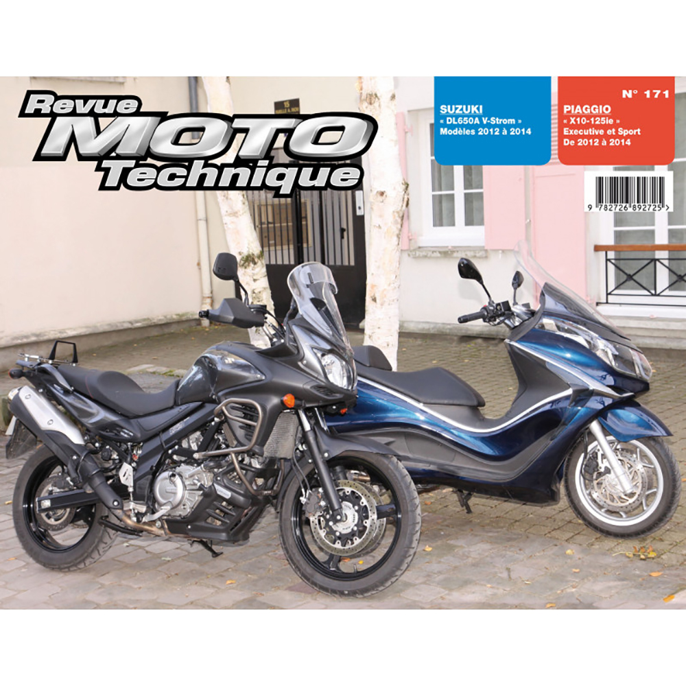 Rmt SUZUKI 171 DL650A (2012-2014) en PIAGGIO X10 125 (2012-2014)