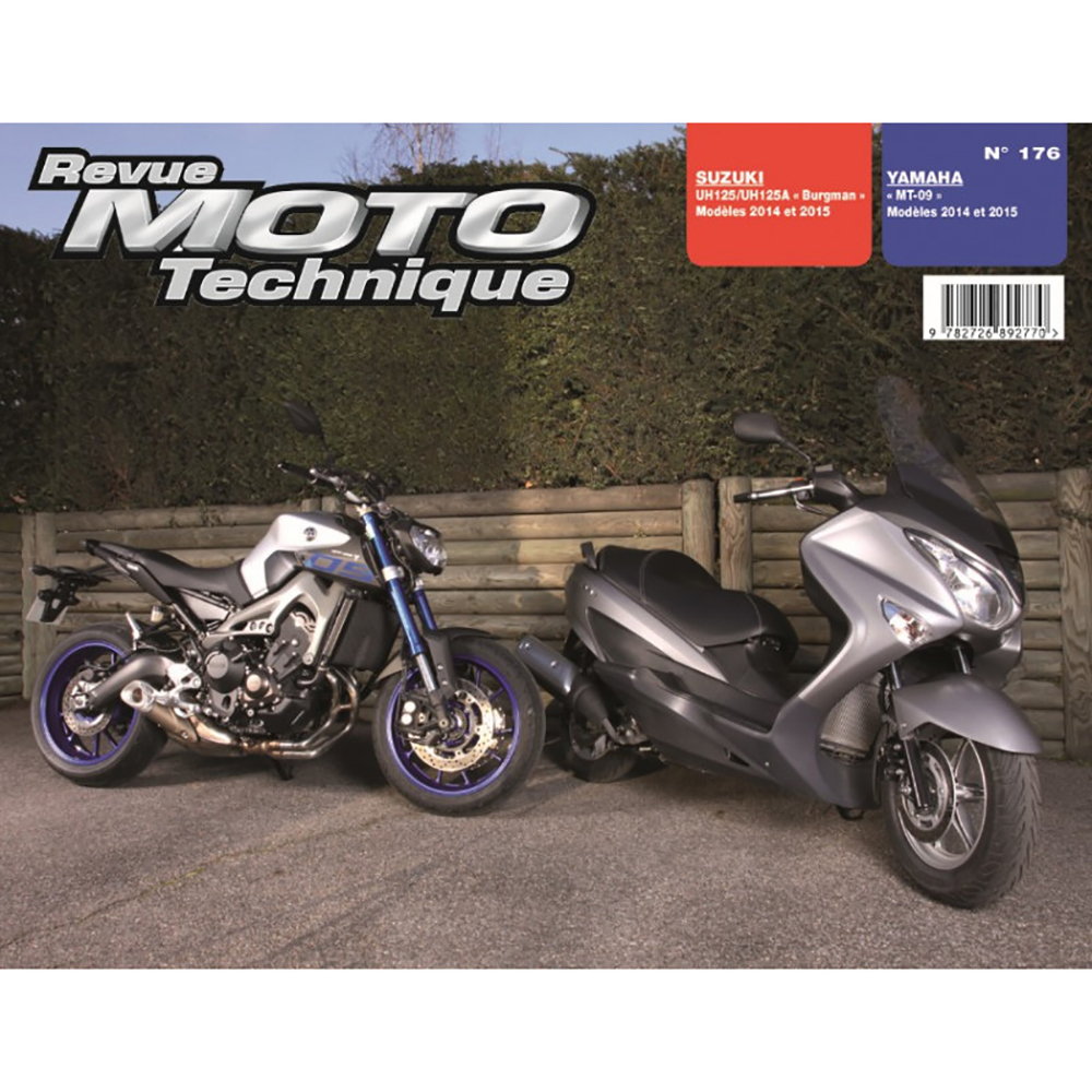 RMT SUZUKI 176 UH125 BURGMAN (2014-2015) YAMAHA en MT09 (2014-2015)