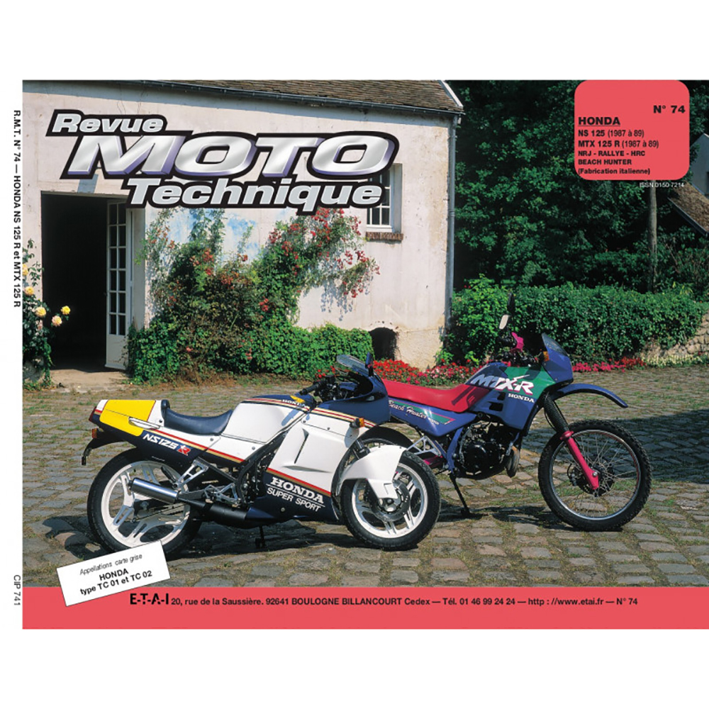 Rmt 74 HONDA NS/MTX 125 (1987-1989)