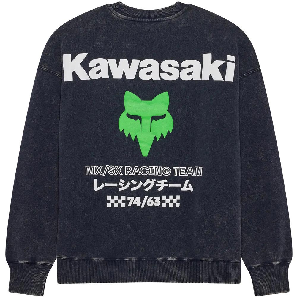 Kawasaki Zwaargewicht Fleece Crew Sweatshirt