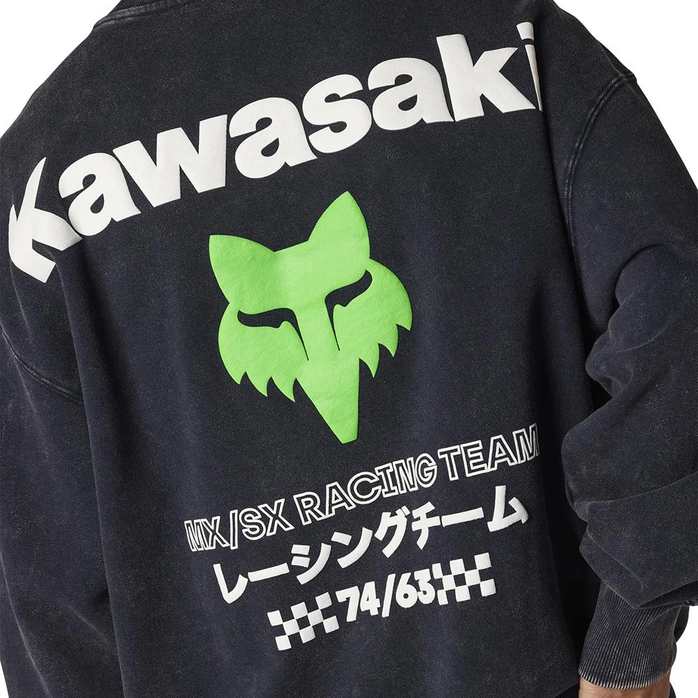 Kawasaki Zwaargewicht Fleece Crew Sweatshirt