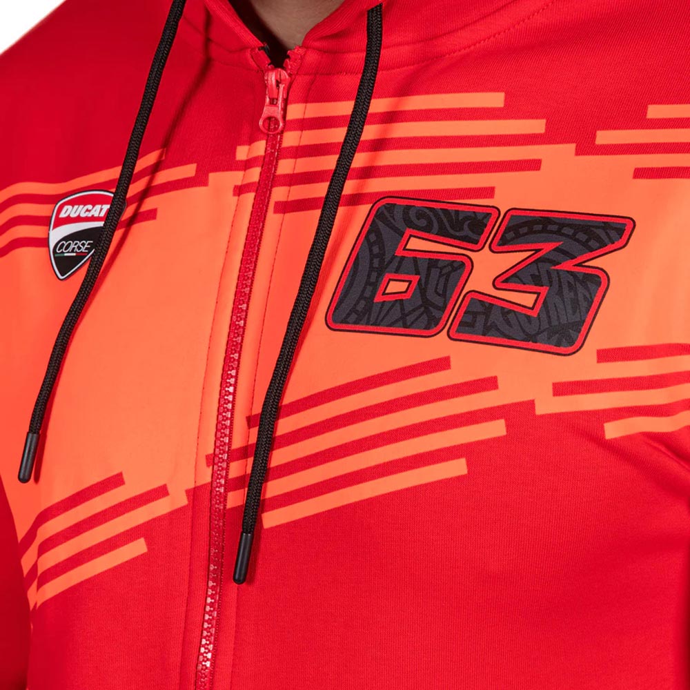 Dubbele Bagnaia capuchon met rits