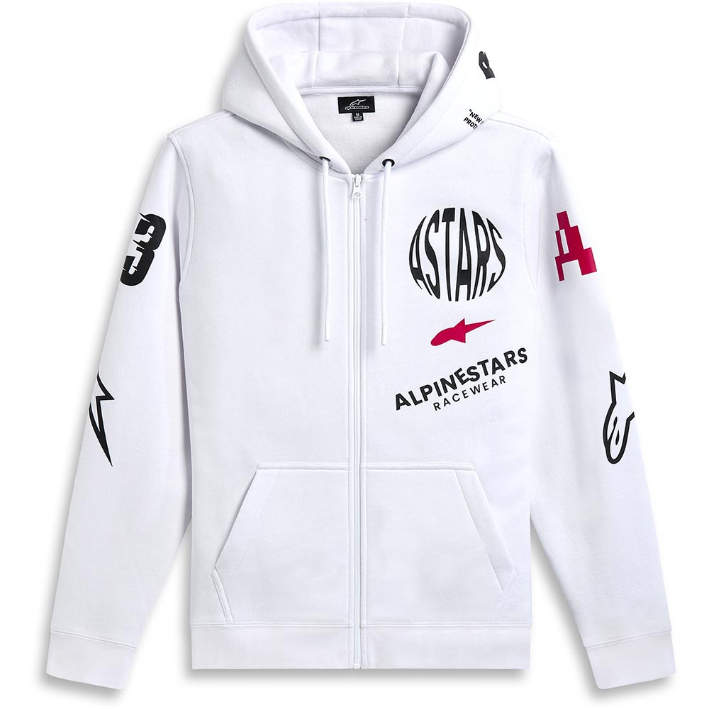 Variegate zip-up hoodie