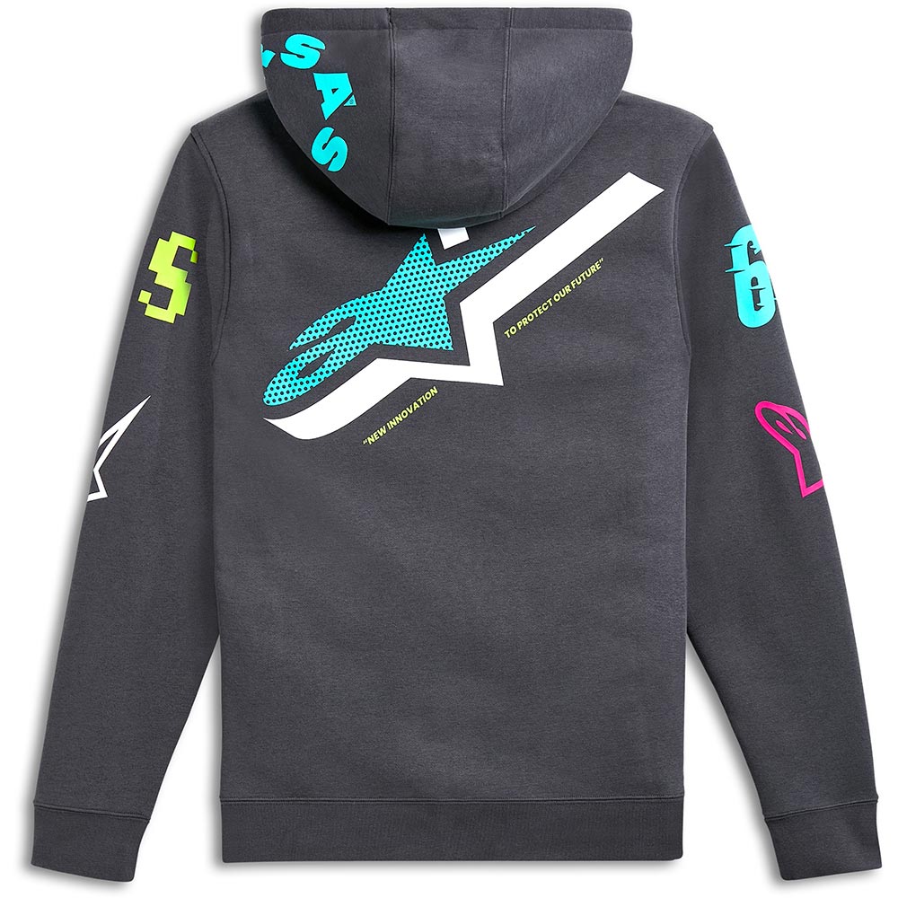 Variegate zip-up hoodie