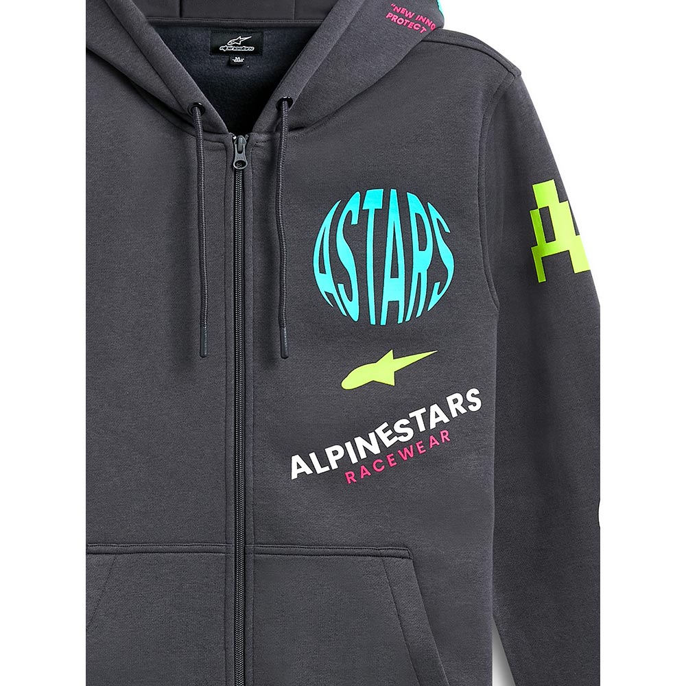 Variegate zip-up hoodie