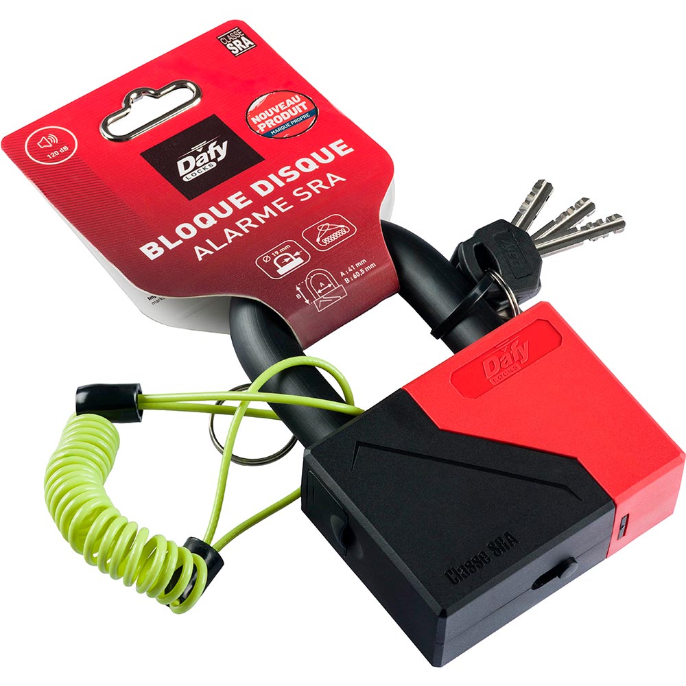 Mini-antidiefstalbeugel U Krypt met SRA-alarm