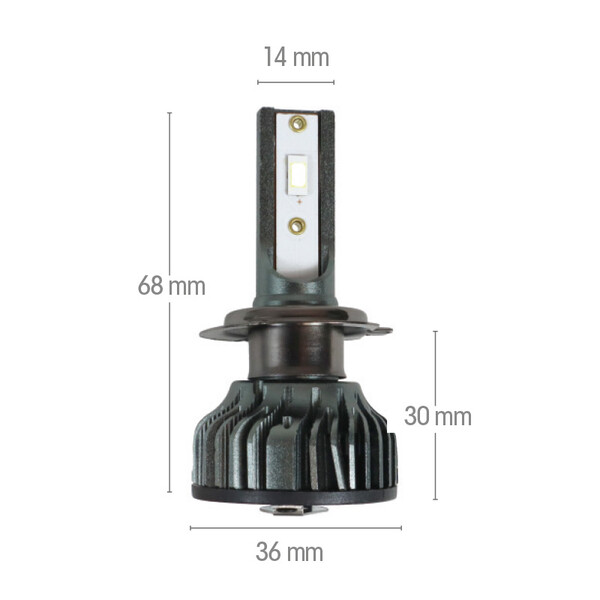 H7 LED lamp met externe ballast