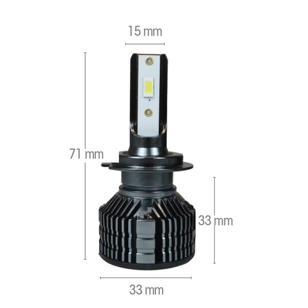 H7 LED lamp met geïntegreerd voorschakelapparaat