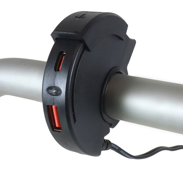 USB- & USB-C-opladerhouder voor stuur