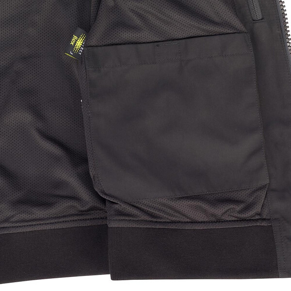 Damesjas van fluweel met rits