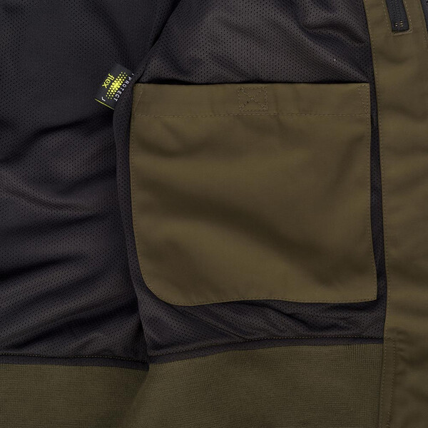 Fluwelen jas met rits