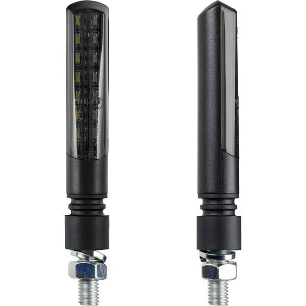 Sequentiële LED-curve-indicatoren vooraan