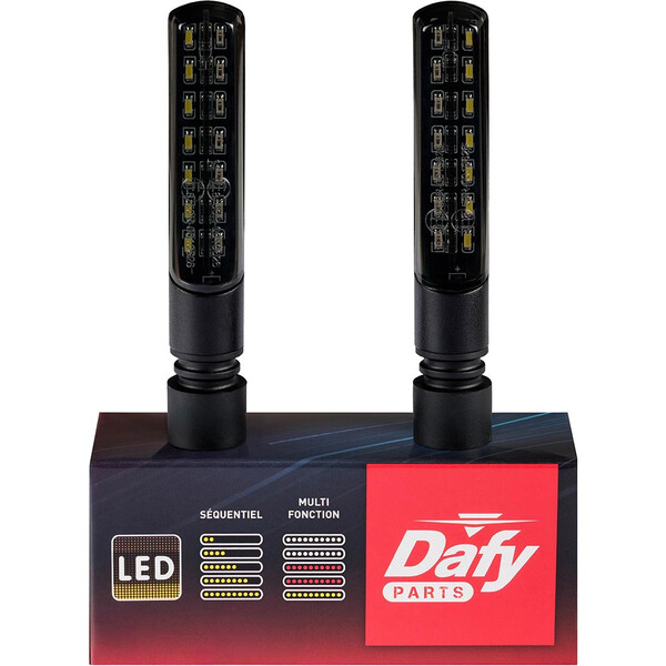 Sequentiële LED-curve-indicatoren vooraan