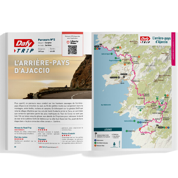 Roadbook motorfiets : Dafy Moto Corse-du-Sud