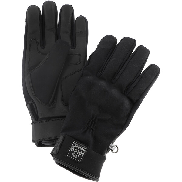 Leren handschoenen met stretch