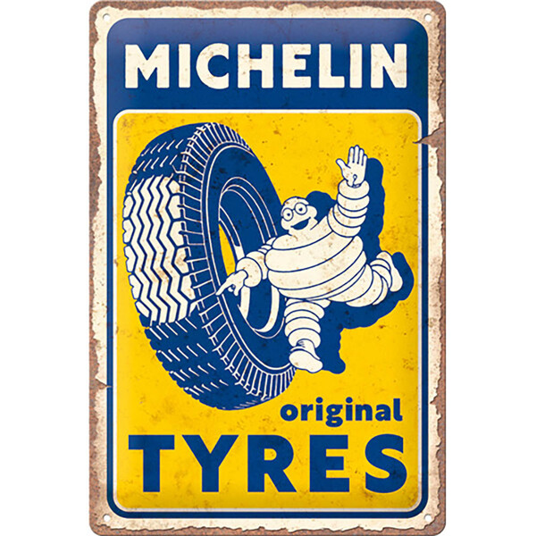 Vintage Michelin-plaatje - Originele banden