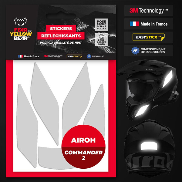Reflecterende stickers Airoh Commander 2™