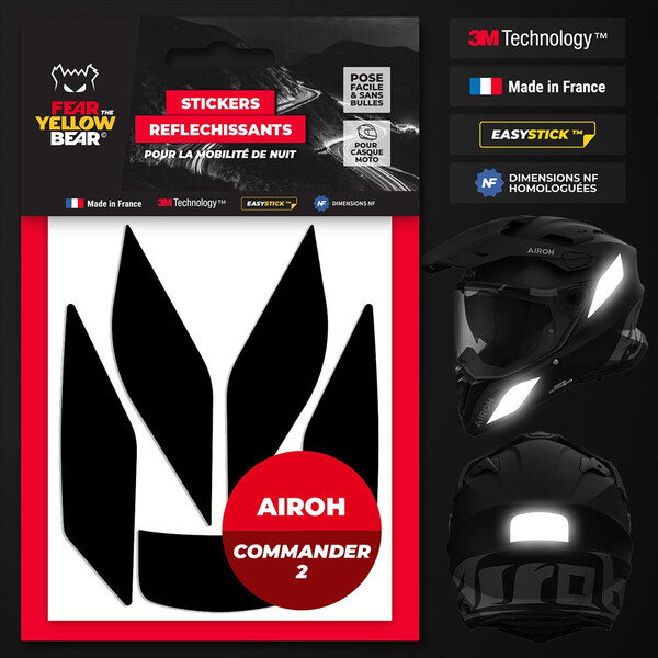 Reflecterende stickers Airoh Commander 2™