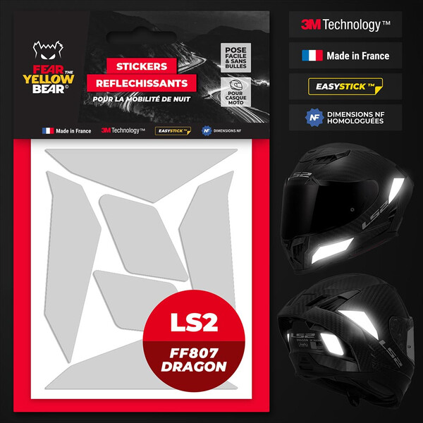 Reflecterende stickers LS2 FF807 Dragon™