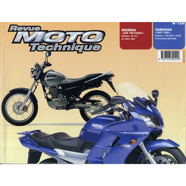 Rmt HONDA 129.1 CLR125 CityFly (1998-2003) en YAMAHA FJR1300 (2001-2003)