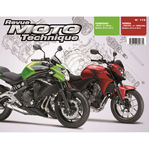 RMT 172 HONDA CB/CBR 500 (2013-2014) en KAWASAKI ER-6n/f 650 (2012-2014)